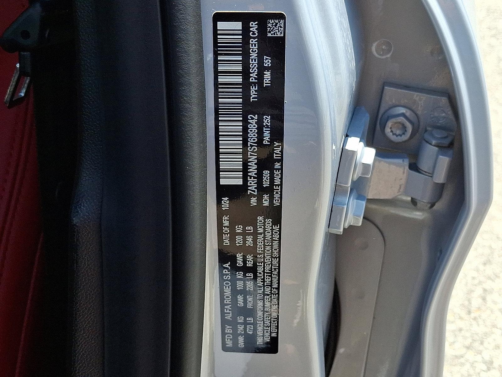 2025 Alfa Romeo Giulia Vehicle Photo in Mechanicsburg, PA 17050