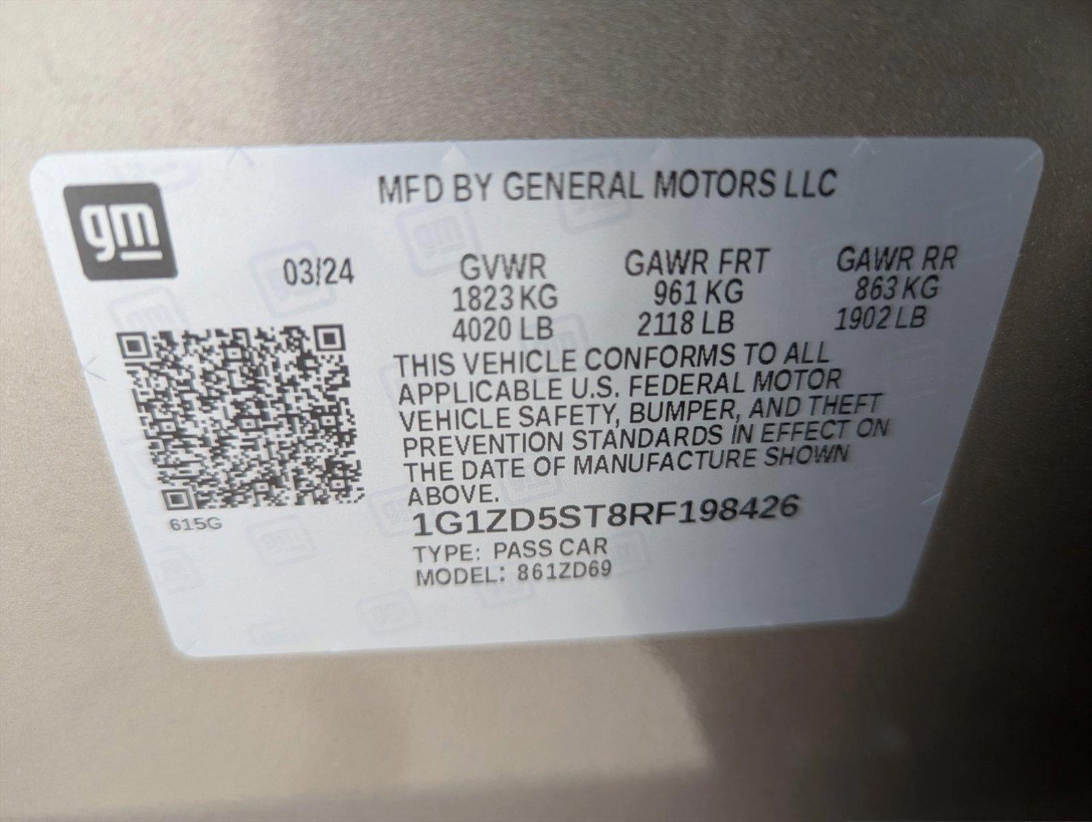 2024 Chevrolet Malibu Vehicle Photo in CORPUS CHRISTI, TX 78412-4902