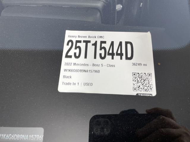 2022 Mercedes-Benz S-Class Vehicle Photo in GILBERT, AZ 85297-0402
