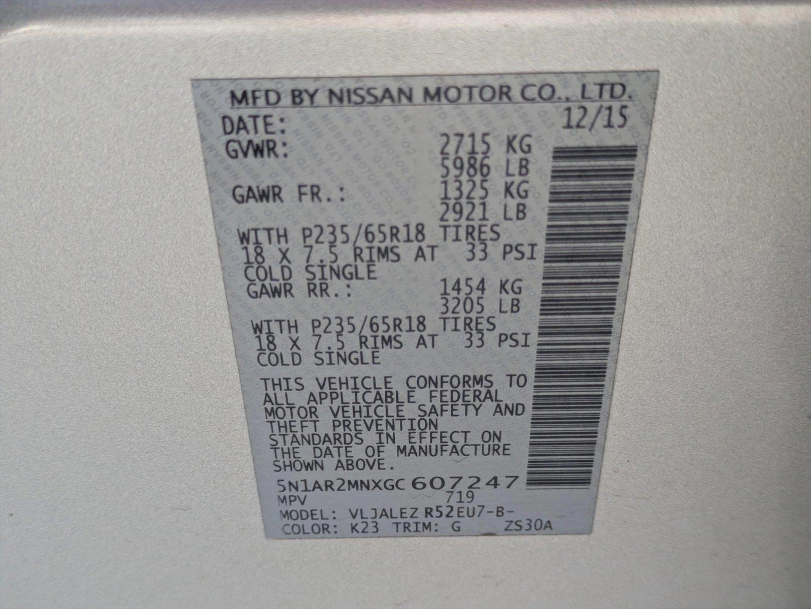 2016 Nissan Pathfinder Vehicle Photo in WEST PALM BEACH, FL 33407-3296