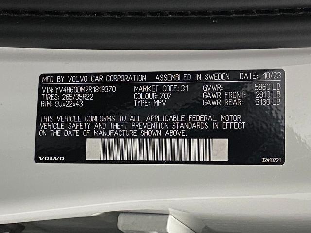 2024 Volvo XC60 Recharge Plug-In Hybrid Vehicle Photo in Appleton, WI 54913