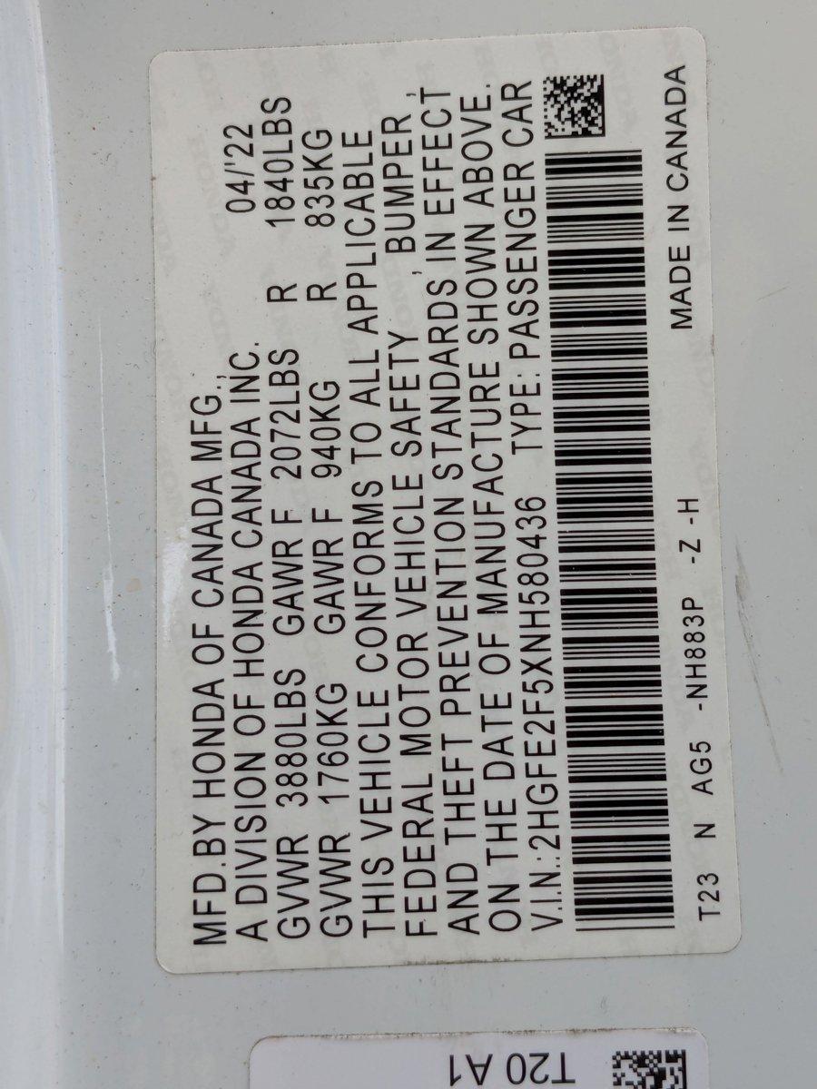 2022 Honda Civic Sedan Vehicle Photo in Miami, FL 33015