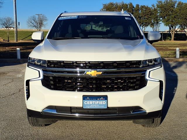 Certified 2022 Chevrolet Tahoe LS with VIN 1GNSCMKD3NR358047 for sale in Denton, TX