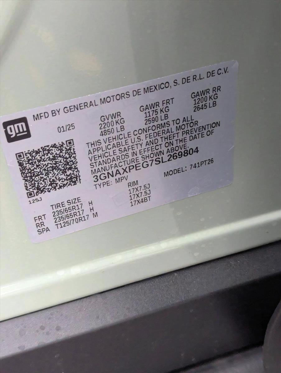 2025 Chevrolet Equinox Vehicle Photo in GREENACRES, FL 33463-3207