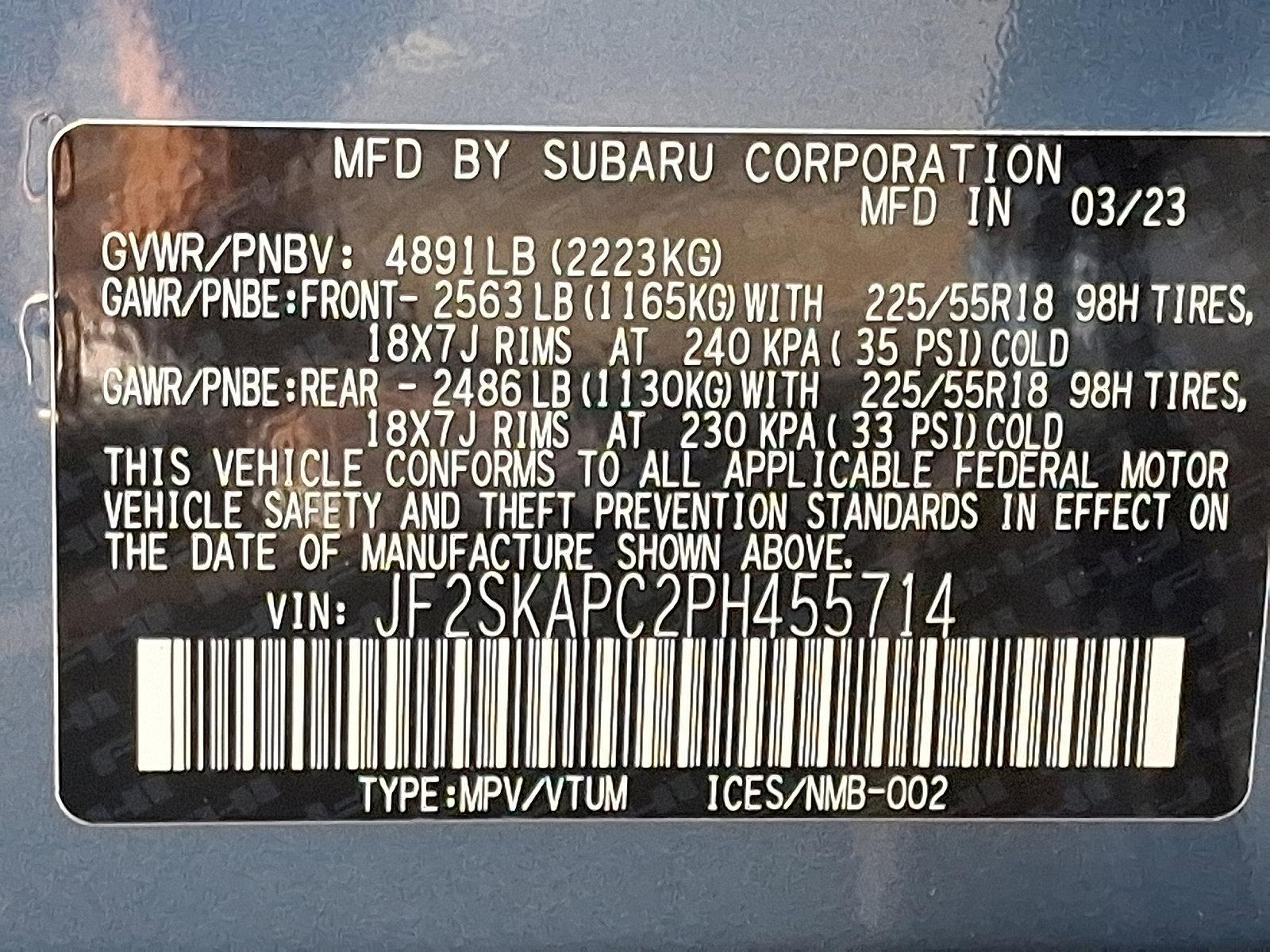 2023 Subaru Forester Vehicle Photo in Easton, PA 18045