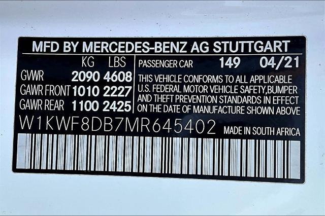 2021 Mercedes-Benz C-Class Vehicle Photo in Houston, TX 77007