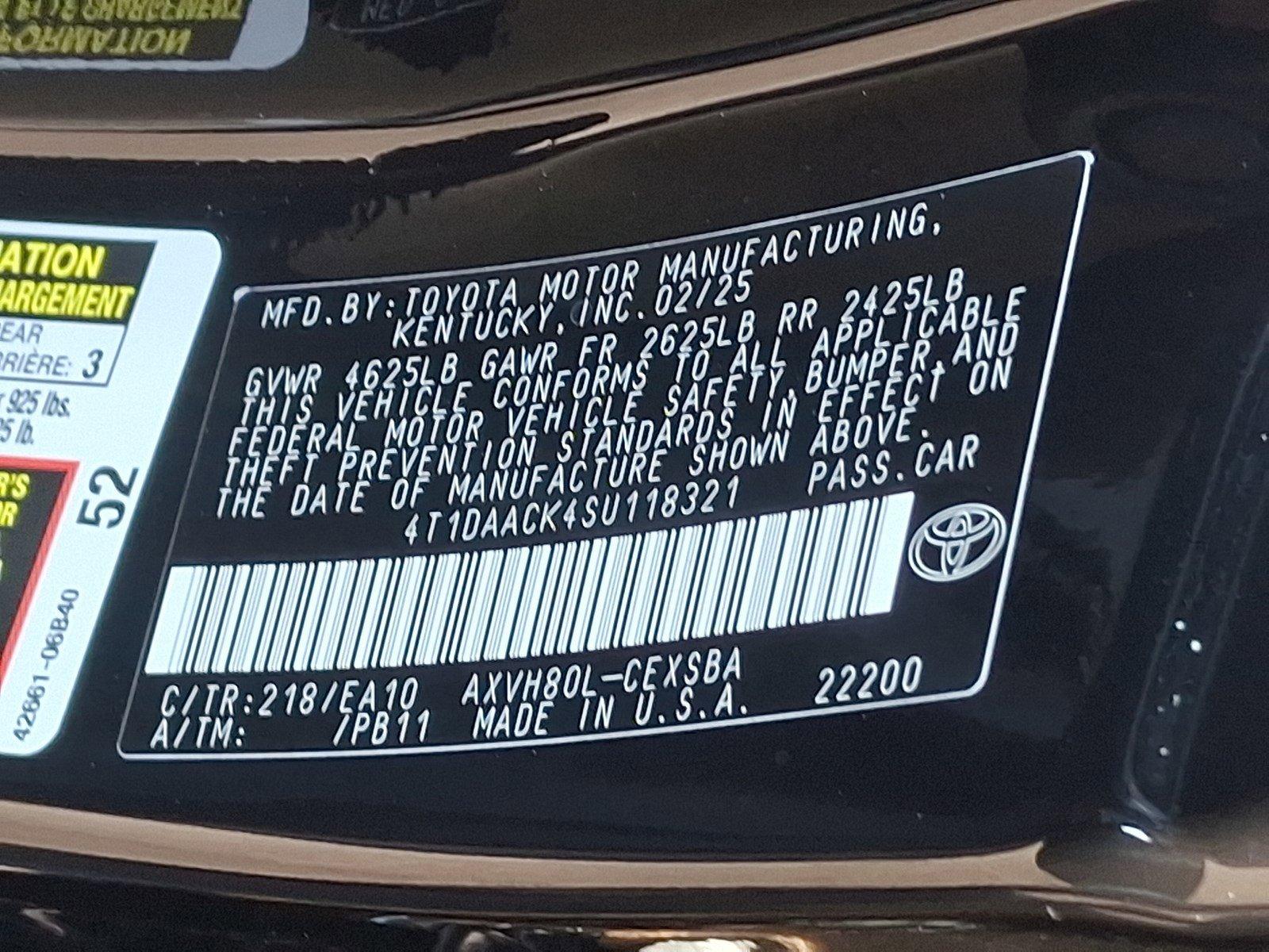 2025 Toyota Camry Vehicle Photo in Harrisburg, PA 17111