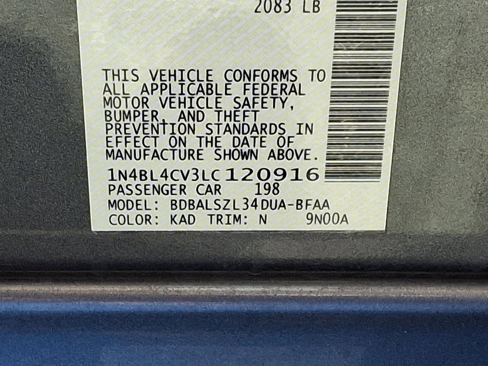 2020 Nissan Altima Vehicle Photo in BETHLEHEM, PA 18017