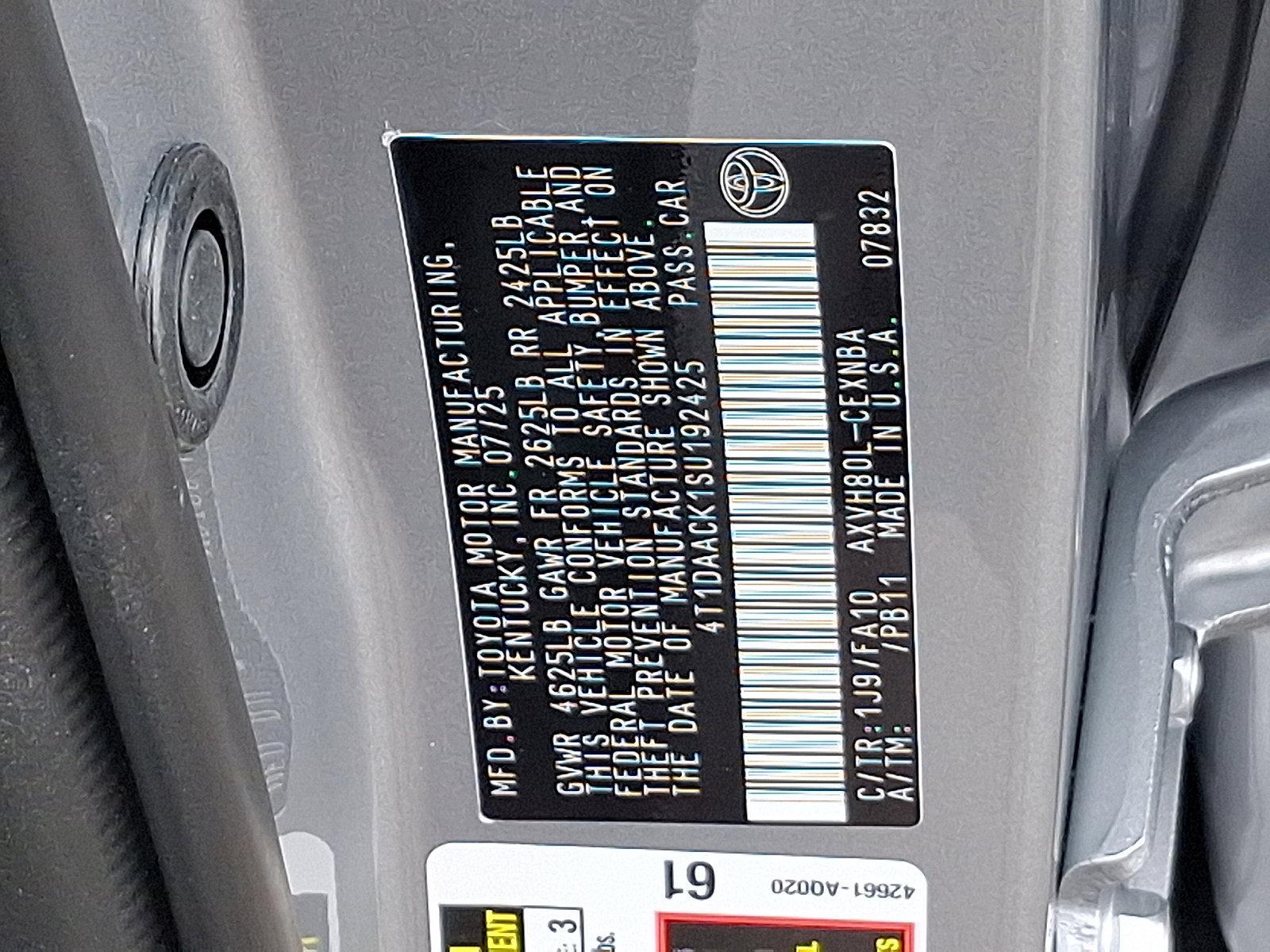 2025 Toyota Camry Vehicle Photo in Trevose, PA 19053