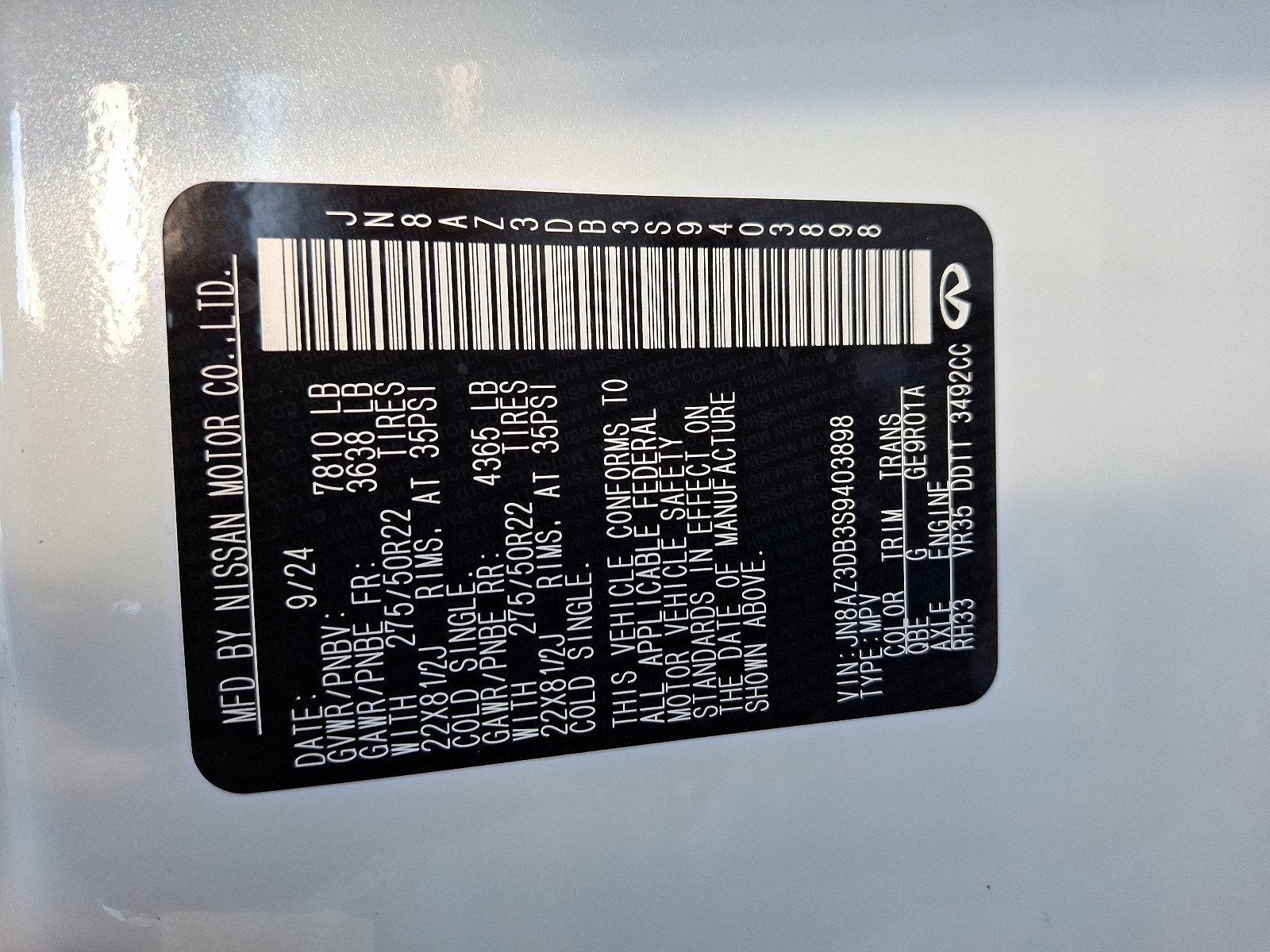 2025 INFINITI QX80 Vehicle Photo in Mechanicsburg, PA 17050
