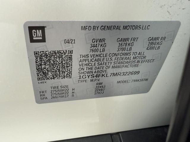 2021 Cadillac Escalade Vehicle Photo in MADISON, WI 53713-3220