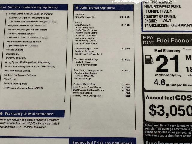 2024 Maserati GranTurismo Vehicle Photo in Appleton, WI 54913