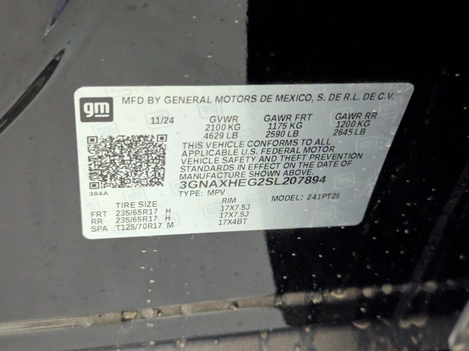 2025 Chevrolet Equinox Vehicle Photo in PEMBROKE PINES, FL 33024-6534