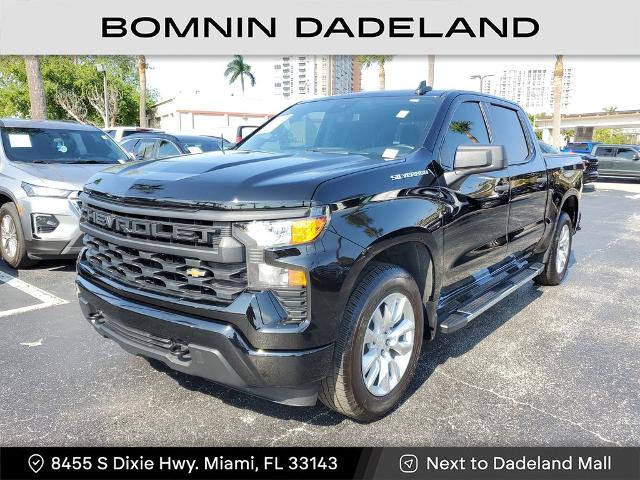 Used 2024 Chevrolet Silverado 1500 Custom with VIN 1GCPABEK8RZ132840 for sale in Miami, FL