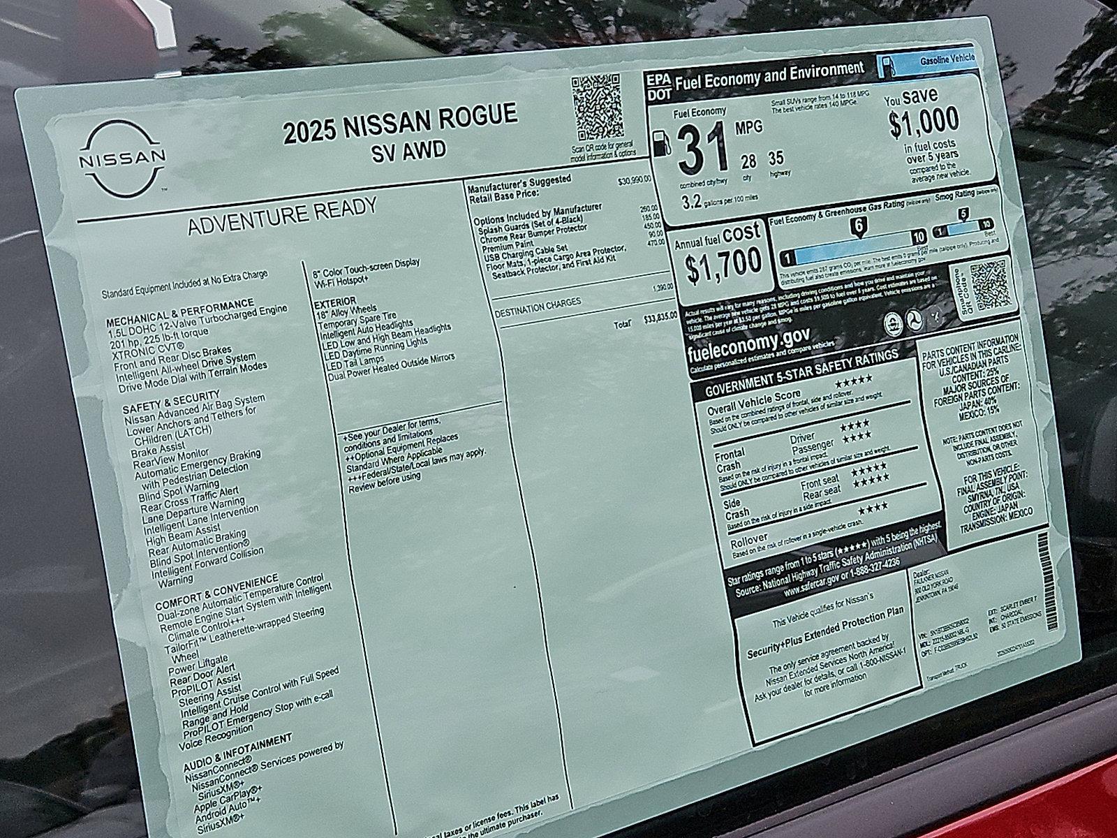 2025 Nissan Rogue Vehicle Photo in Jenkintown, PA 19046