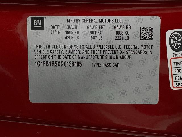 2016 Chevrolet Camaro Vehicle Photo in Appleton, WI 54913