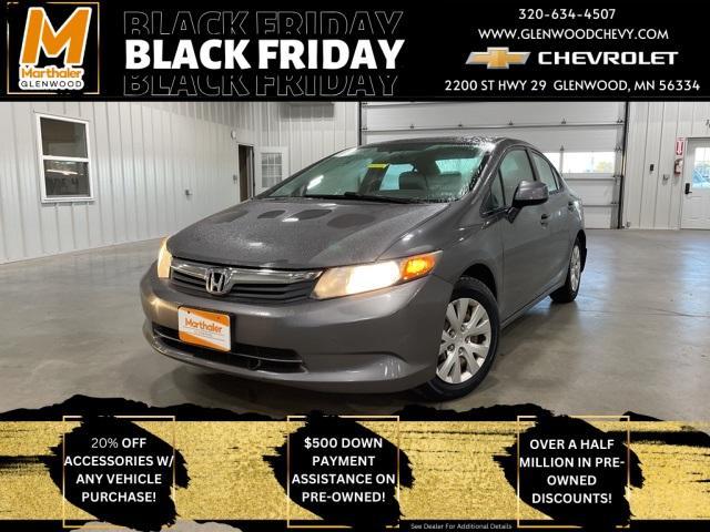 2012 Honda Civic Sdn Vehicle Photo in GLENWOOD, MN 56334-1123