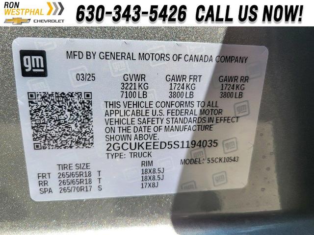 2025 Chevrolet Silverado 1500 Vehicle Photo in AURORA, IL 60503-9326