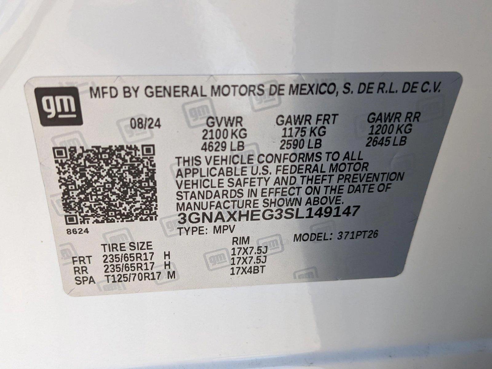 2025 Chevrolet Equinox Vehicle Photo in ORLANDO, FL 32808-7998