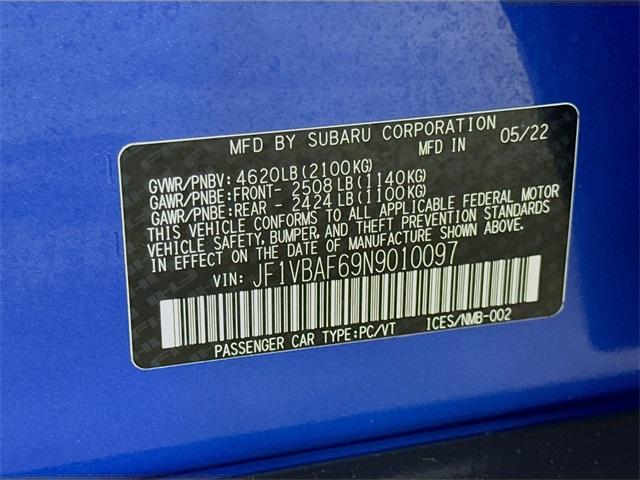 2022 Subaru WRX Vehicle Photo in Everett, WA 98204