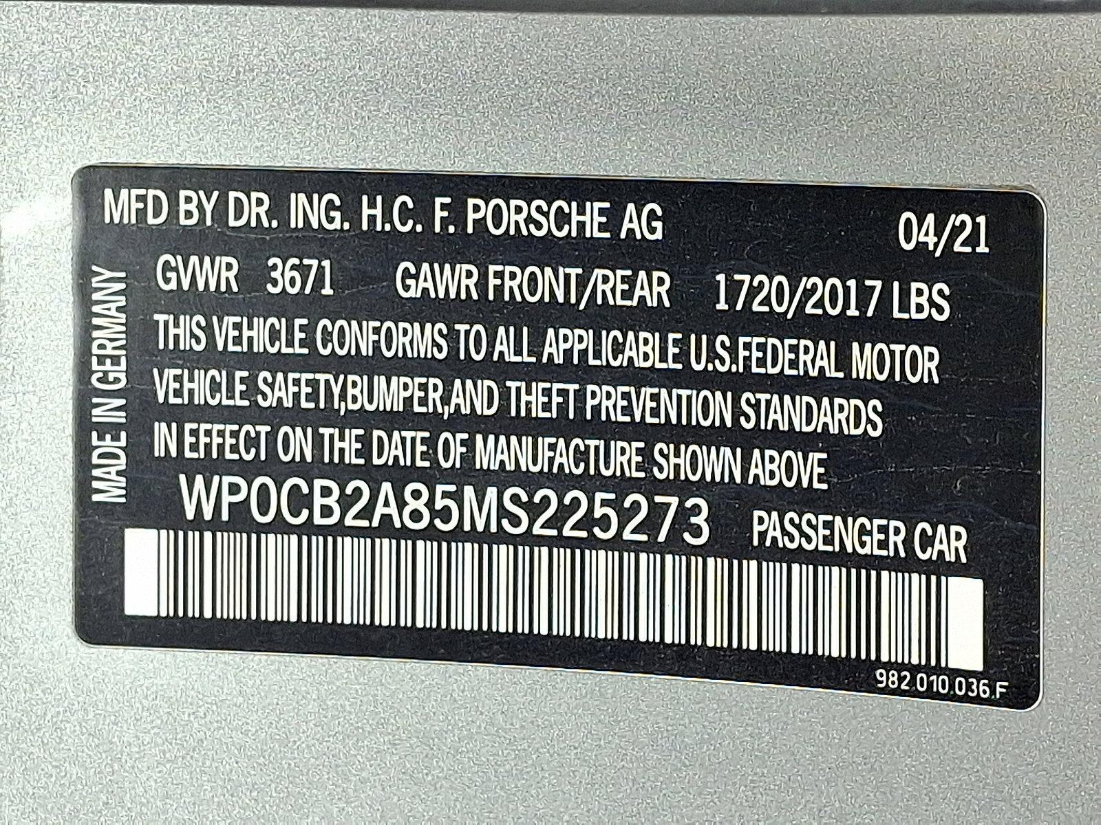 2021 Porsche 718 Boxster Vehicle Photo in Lancaster, PA 17601