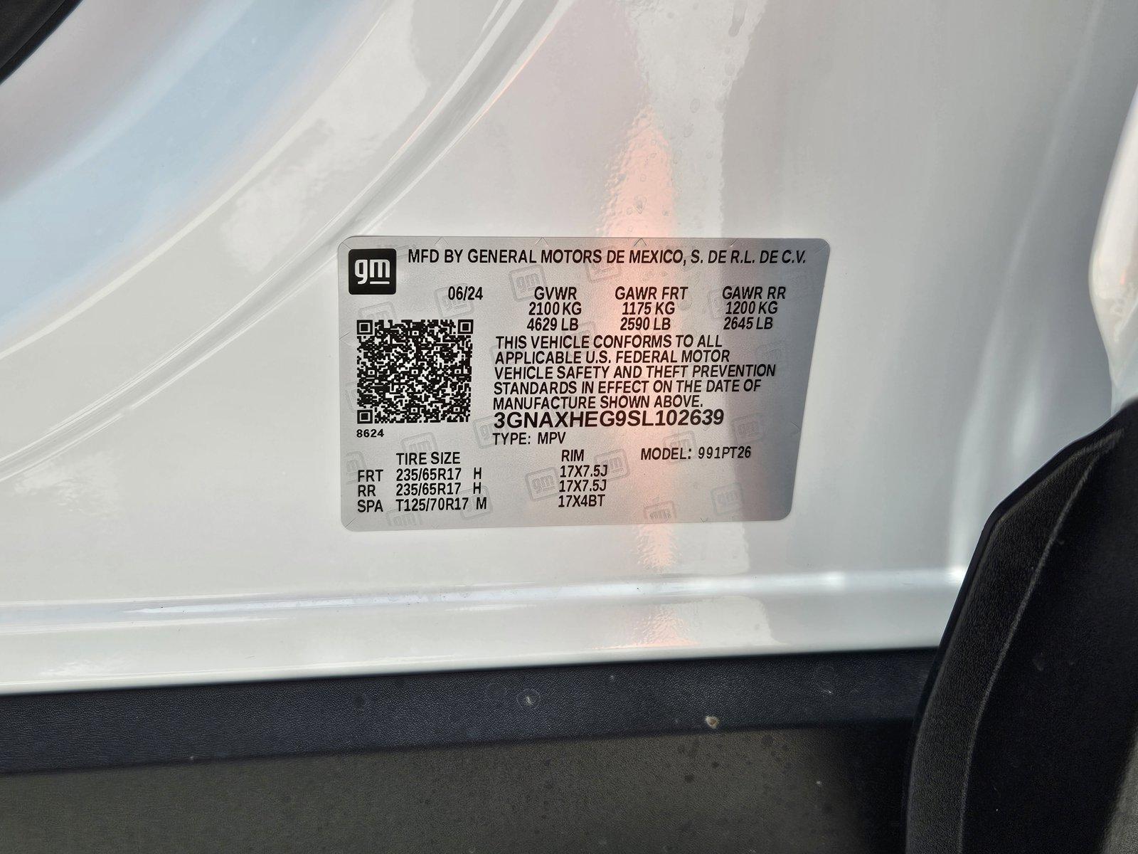 2025 Chevrolet Equinox Vehicle Photo in CLEARWATER, FL 33764-7163