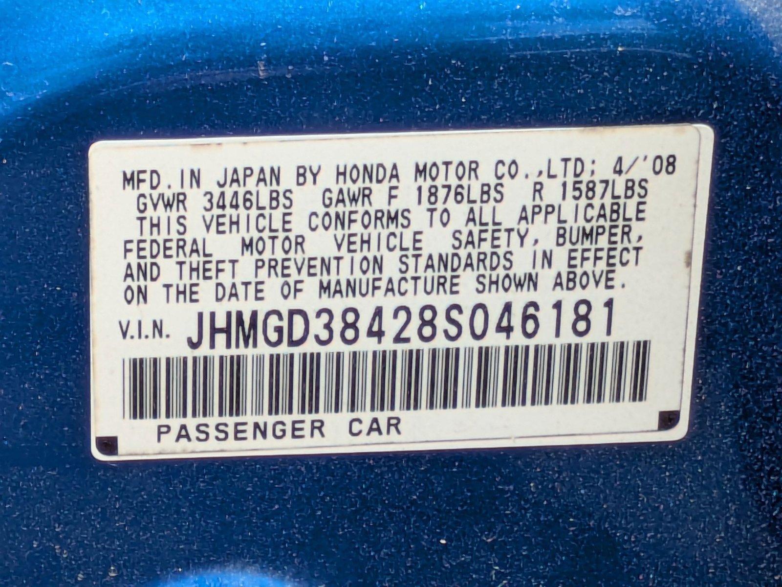 2008 Honda Fit Vehicle Photo in Clearwater, FL 33764