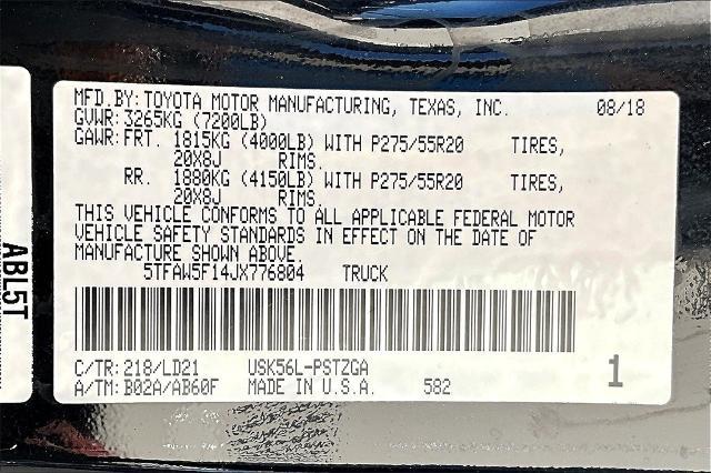 2018 Toyota Tundra 4WD Vehicle Photo in Grapevine, TX 76051