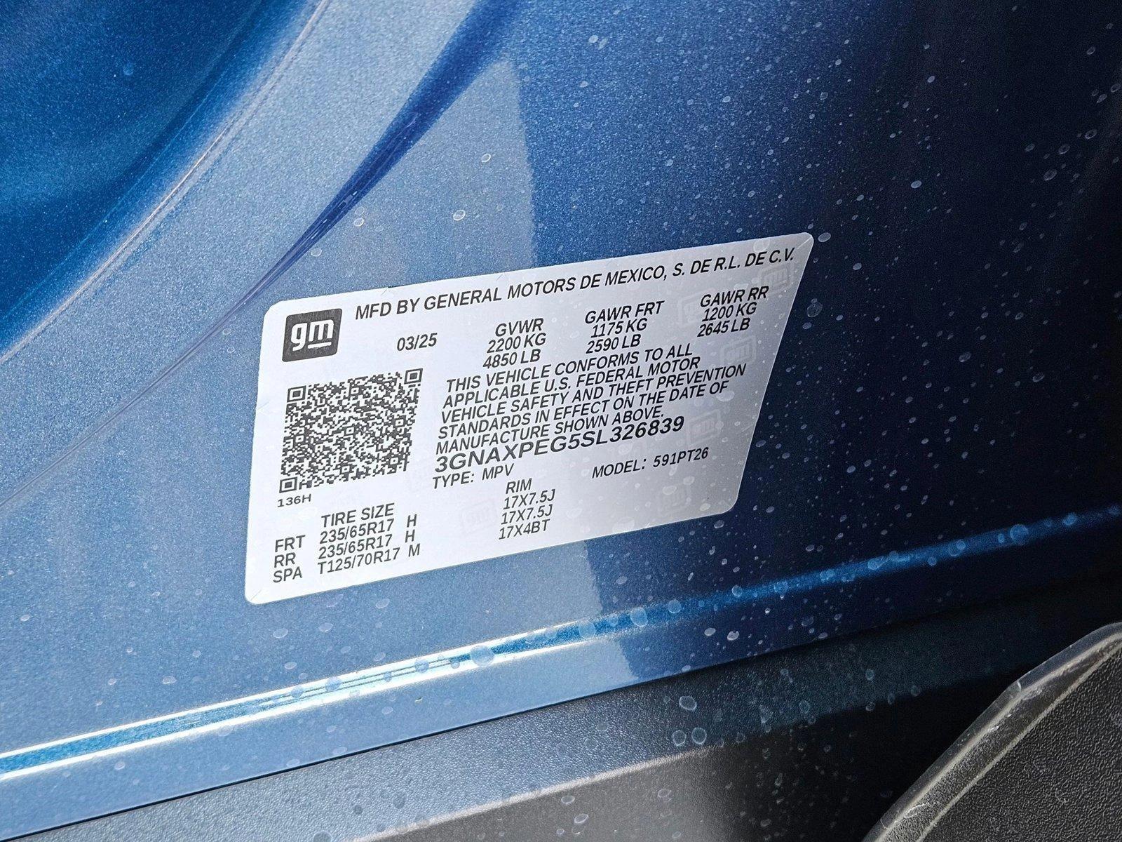 2025 Chevrolet Equinox Vehicle Photo in AMARILLO, TX 79106-1809