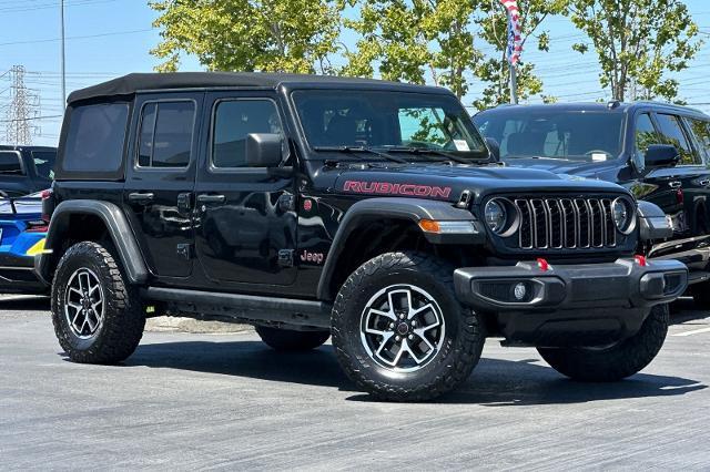Used 2024 Jeep Wrangler 4-Door Rubicon with VIN 1C4PJXFN5RW129529 for sale in Newark, CA