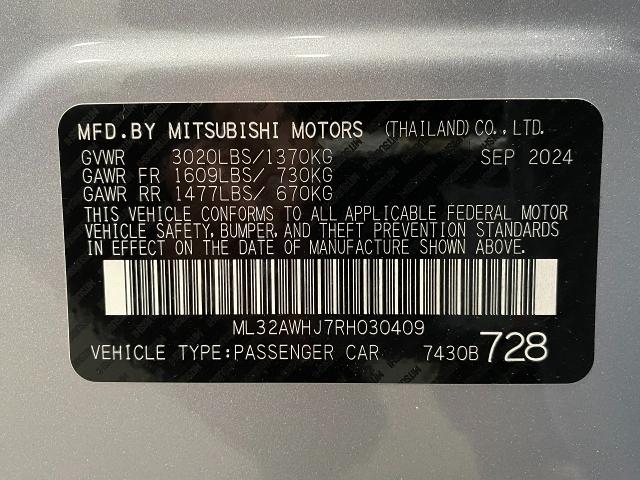 2024 Mitsubishi Mirage Vehicle Photo in Appleton, WI 54913