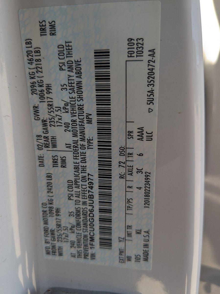 2018 Ford Escape Vehicle Photo in ORLANDO, FL 32808-7998