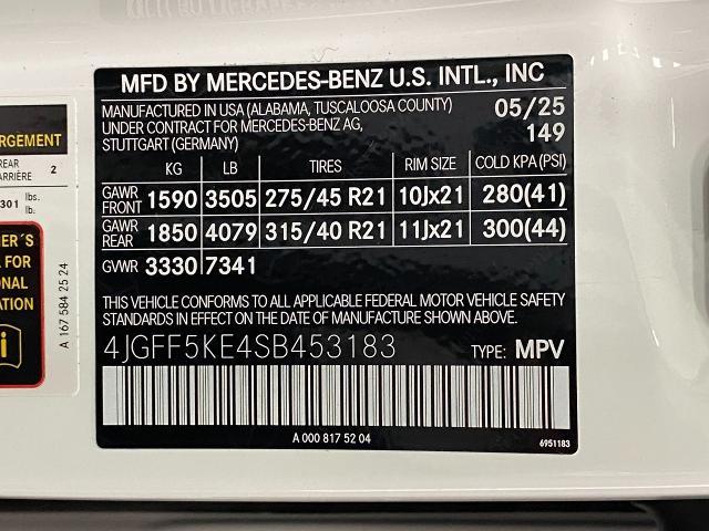 2025 Mercedes-Benz GLS Vehicle Photo in Appleton, WI 54913