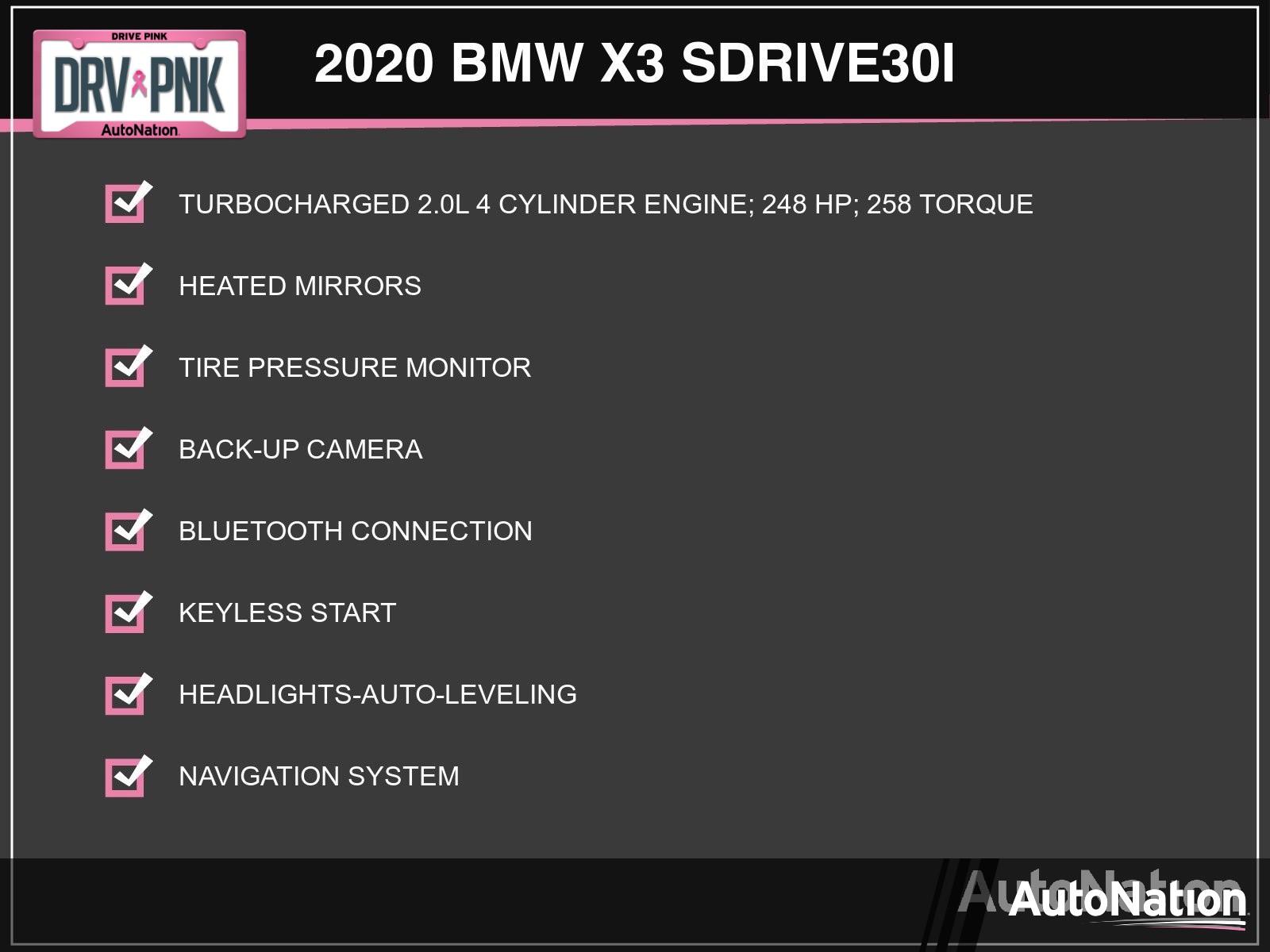 2020 BMW X3 sDrive30i Vehicle Photo in Sarasota, FL 34231