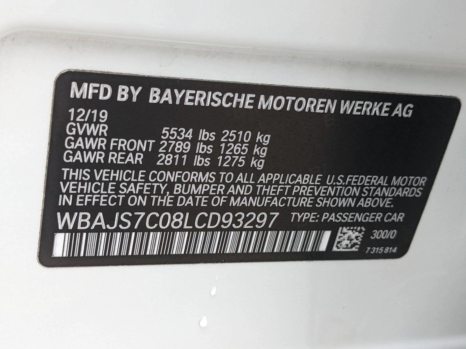 2020 BMW 5 Series Vehicle Photo in MIAMI, FL 33172-3015