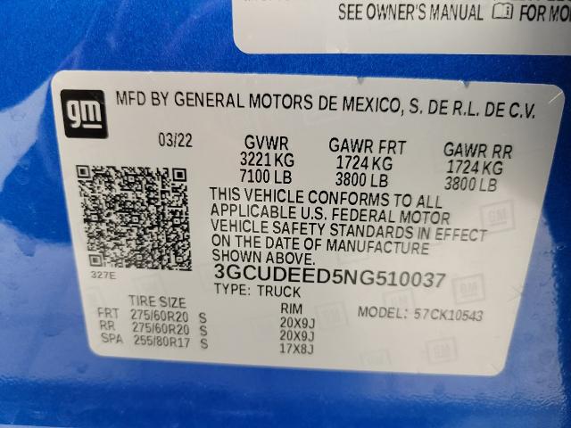 2022 Chevrolet Silverado 1500 Vehicle Photo in APPLETON, WI 54914-4656