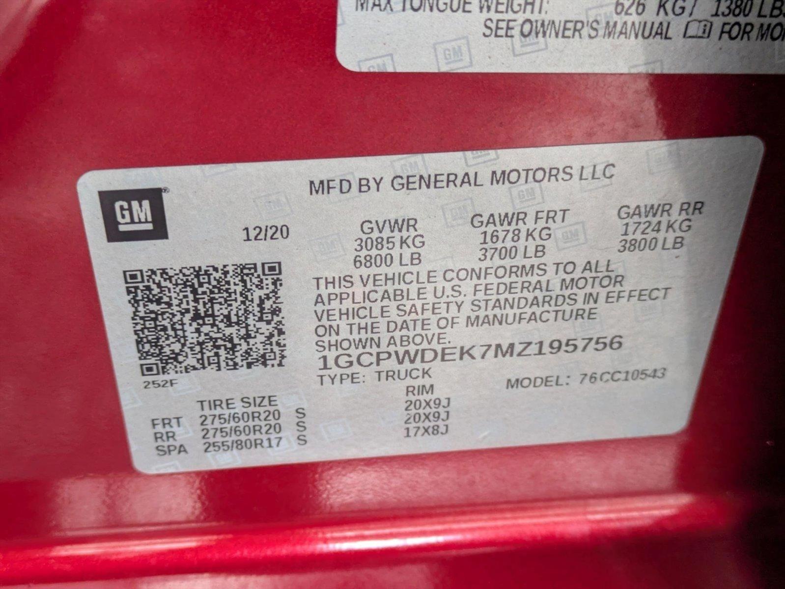 2021 Chevrolet Silverado 1500 Vehicle Photo in GREENACRES, FL 33463-3207