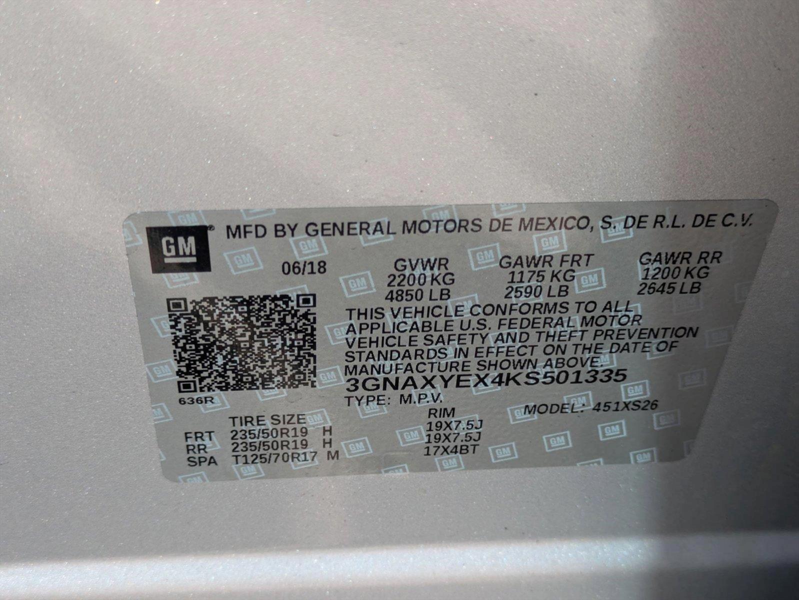 2019 Chevrolet Equinox Vehicle Photo in GREENACRES, FL 33463-3207