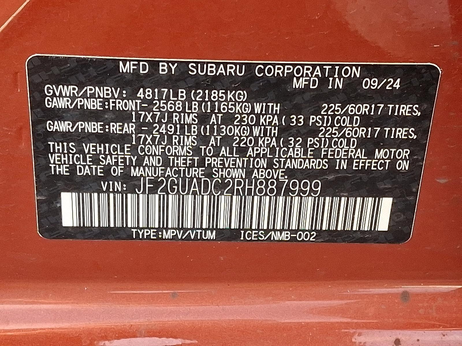 2024 Subaru Crosstrek Vehicle Photo in Easton, PA 18045