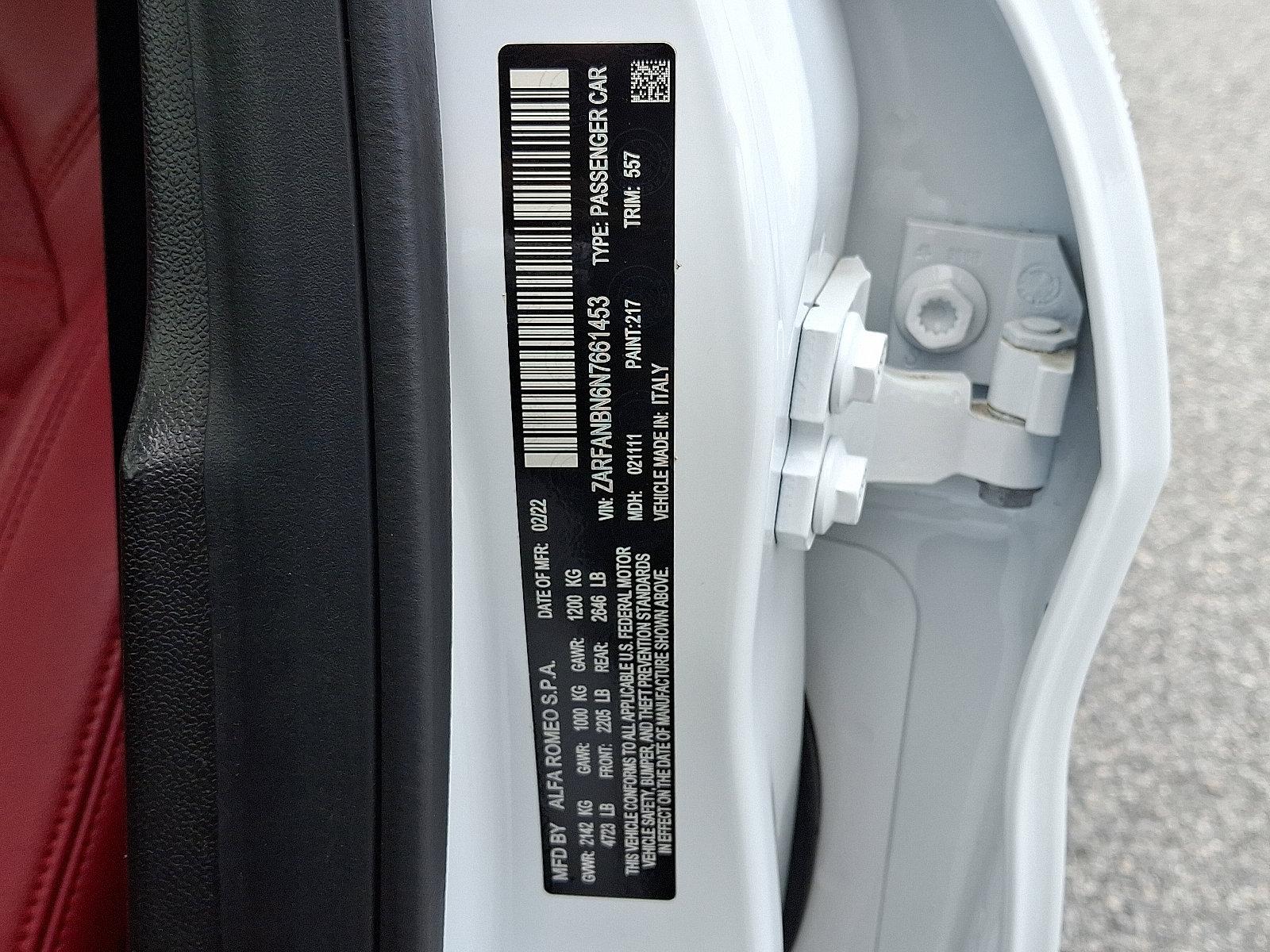 2022 Alfa Romeo Giulia Vehicle Photo in Mechanicsburg, PA 17050