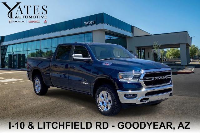 Patriot Blue Pearlcoat 2022 RAM 1500 Big Horn Crew Cab 4WD Pickup Truck Four-Wheel Drive Automatic