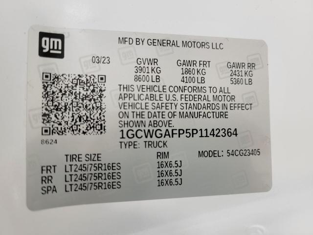 2023 Chevrolet Express Cargo 2500 Vehicle Photo in MADISON, WI 53713-3220
