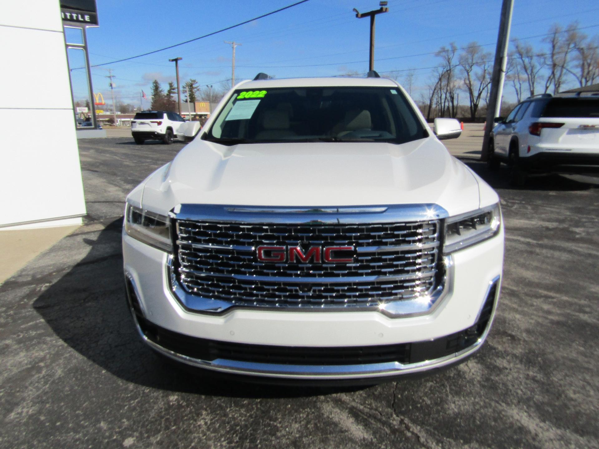 Used 2022 GMC Acadia Denali with VIN 1GKKNXLSXNZ142590 for sale in Greenville, OH