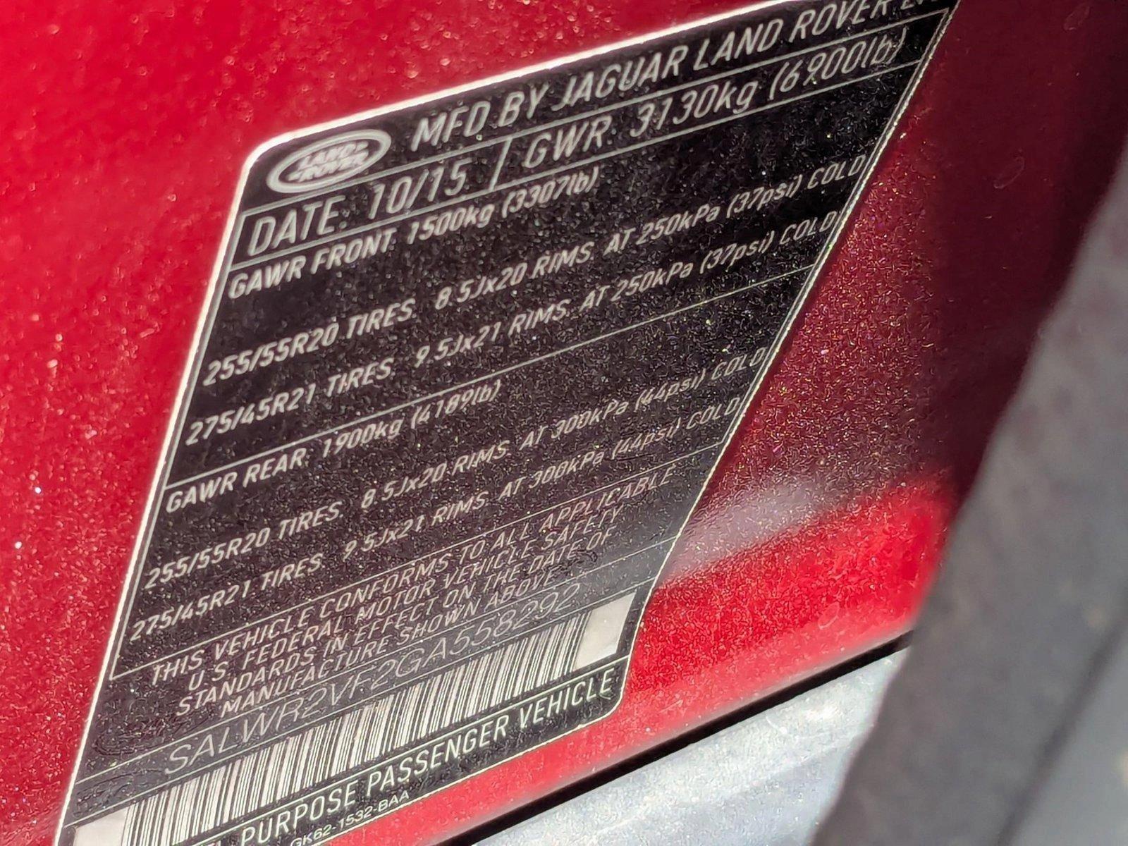 2016 Land Rover Range Rover Sport Vehicle Photo in PEMBROKE PINES, FL 33024-6534