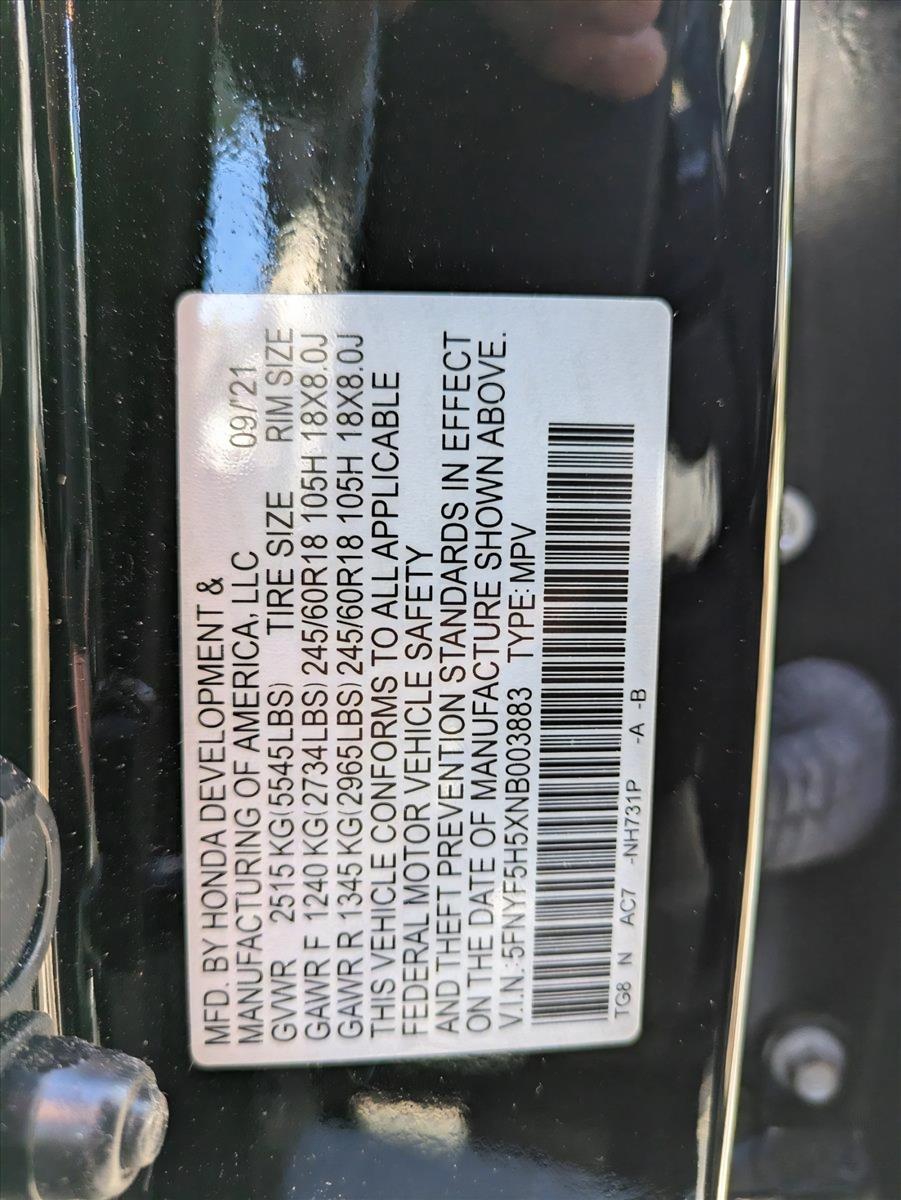 2022 Honda Pilot Vehicle Photo in Sanford, FL 32771