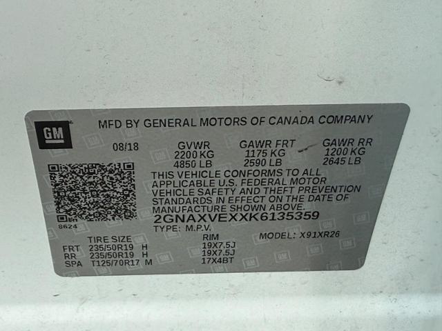 2019 Chevrolet Equinox Vehicle Photo in MADISON, WI 53713-3220