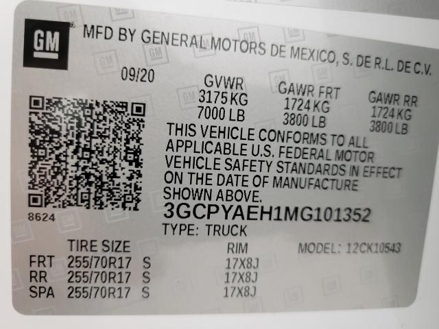2021 Chevrolet Silverado 1500 Vehicle Photo in MADISON, WI 53713-3220