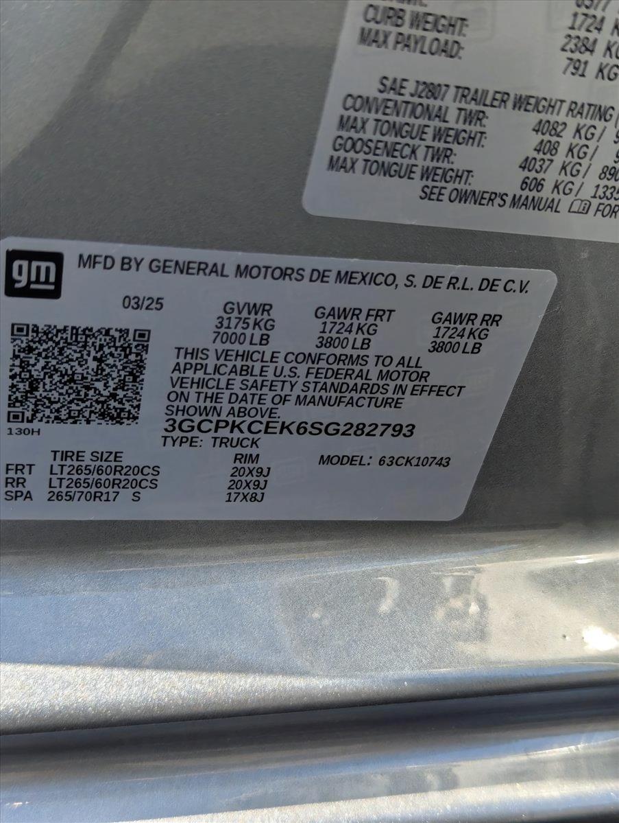 2025 Chevrolet Silverado 1500 Vehicle Photo in GREENACRES, FL 33463-3207