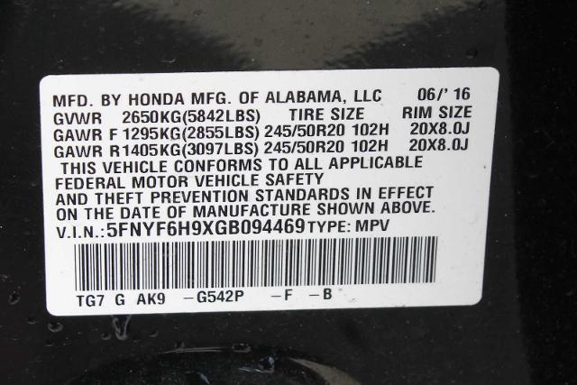 2016 Honda Pilot Vehicle Photo in HOUSTON, TX 77090
