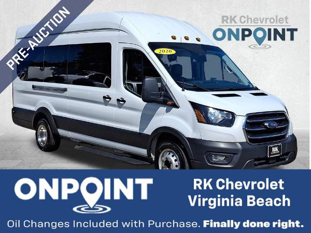 Oxford White 2020 Ford Transit Passenger 350 HD XL Extended High Roof LWB DRW RWD with Sliding Passenger-Side Door Van Rear-Wheel Drive Automatic